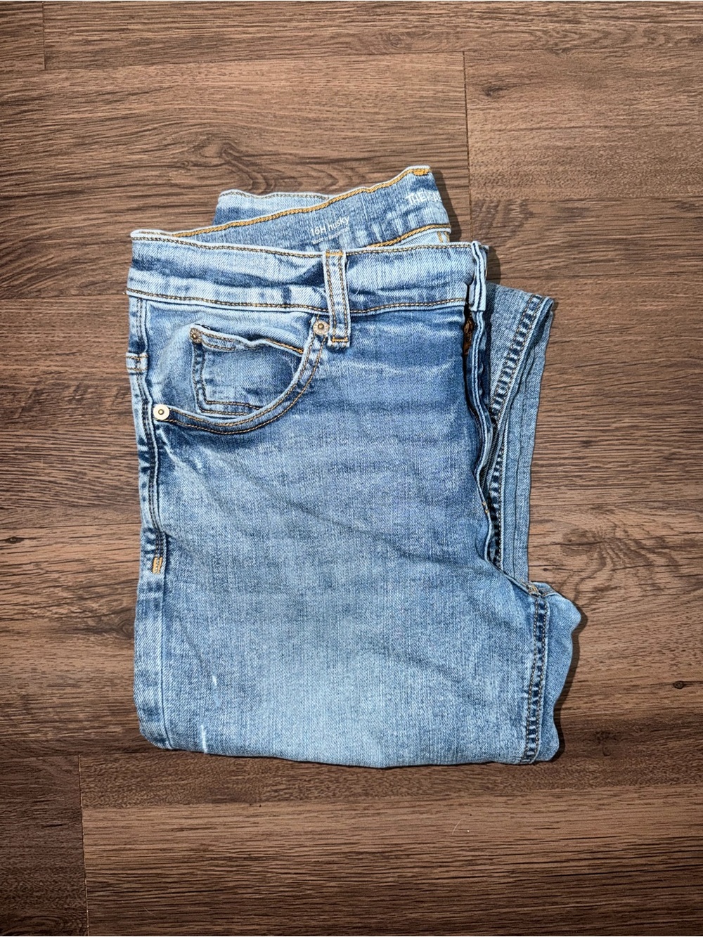 Therabouts Kids' Straight Fit Light Blue Jeans